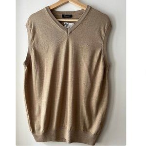 Vintage Soft Wool Sweater Vest | Neutral Knit Sleeveless Jumper